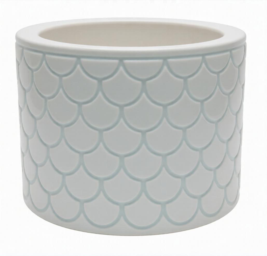 Cup Pot Straight Fish Scale Pattern