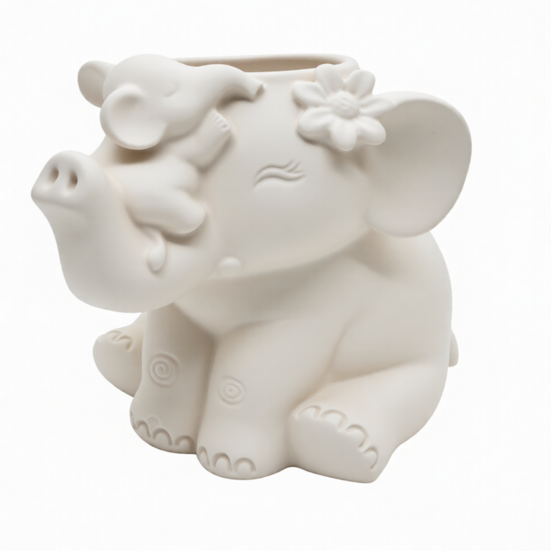 Elephant with Baby Pot