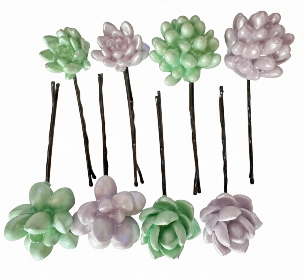 Succulent Hair Pins