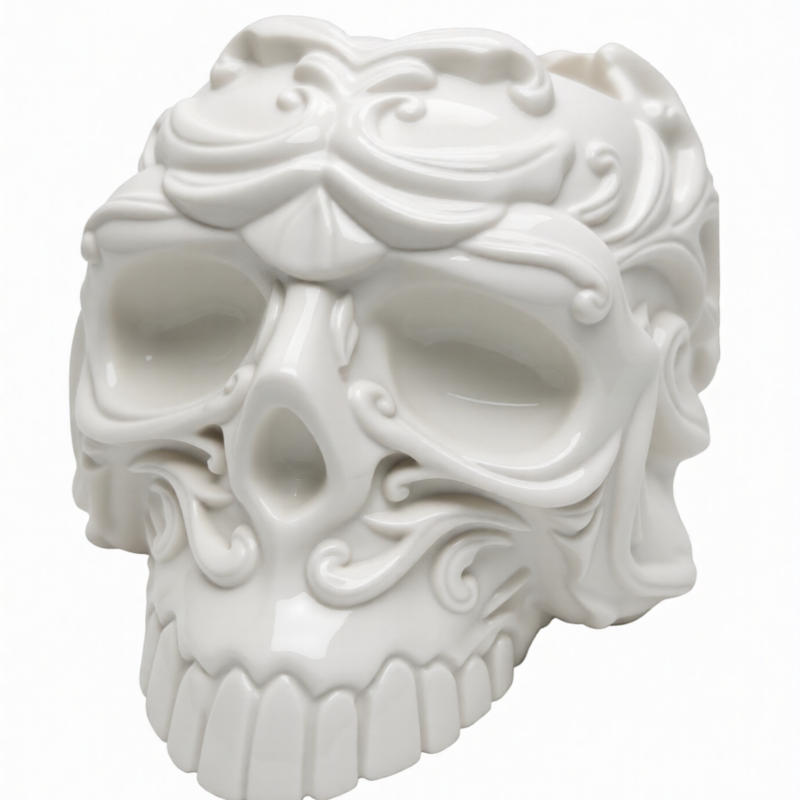 Skull Pot Floral
